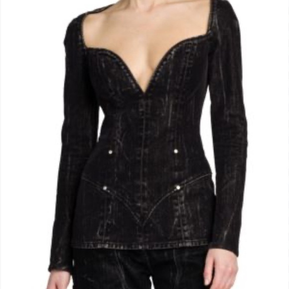 Stella McCartney Tops - STELLA MCCARTNEY
Velvet Loveheart Denim Top # loveheart # top  # designer brand